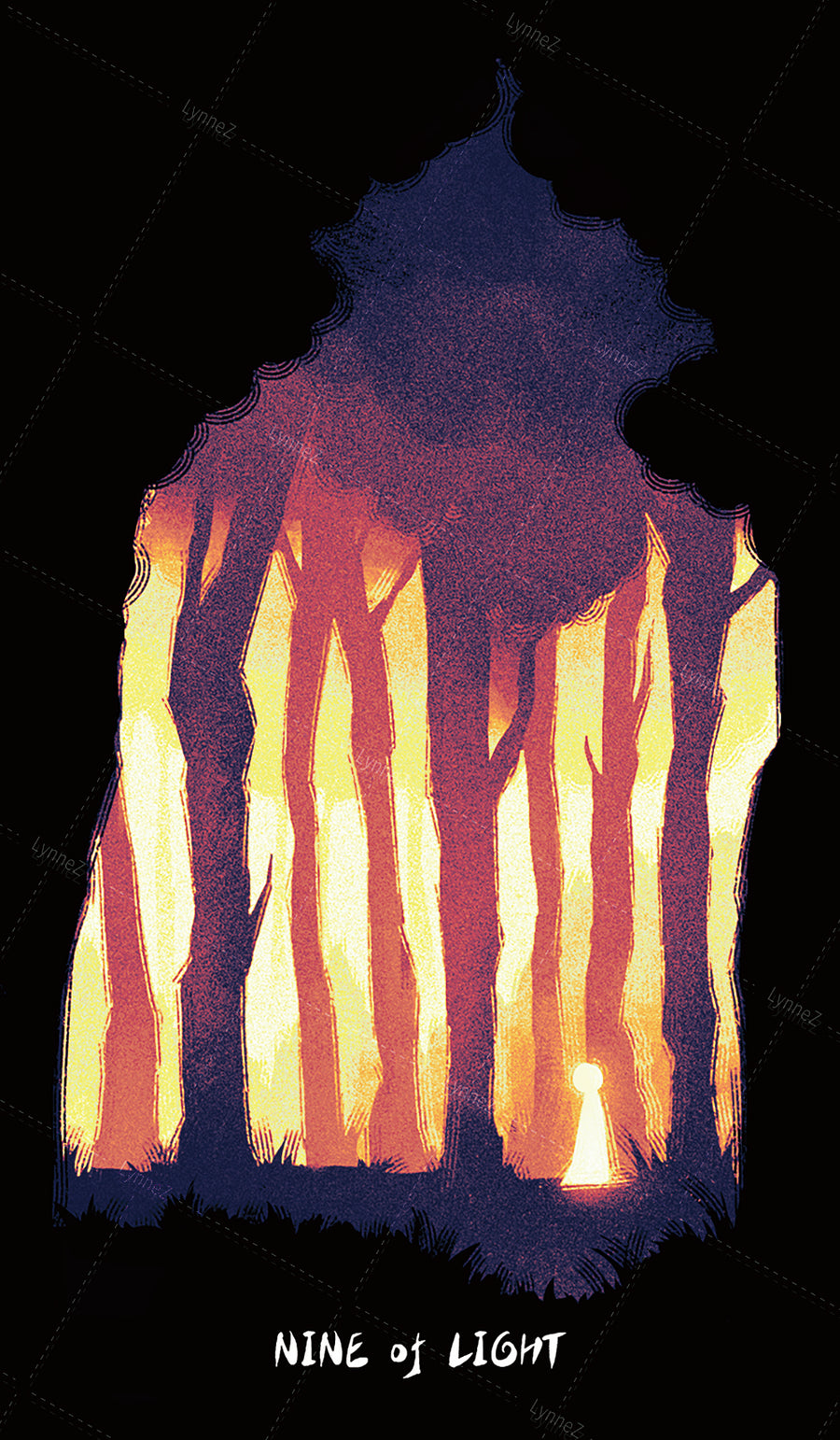 Glimmer Walker Tarot – Nine of Light