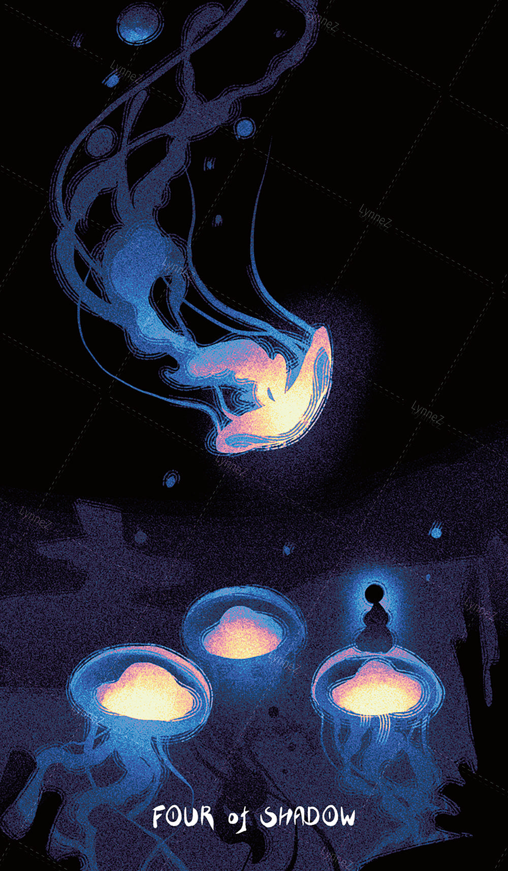Glimmer Walker Tarot – Four of Shadow