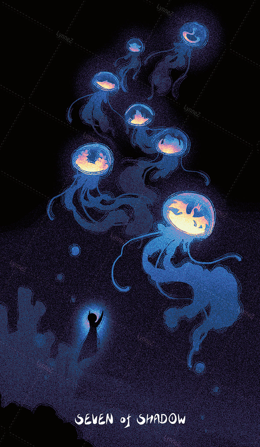 Glimmer Walker Tarot – Seven of Shadow