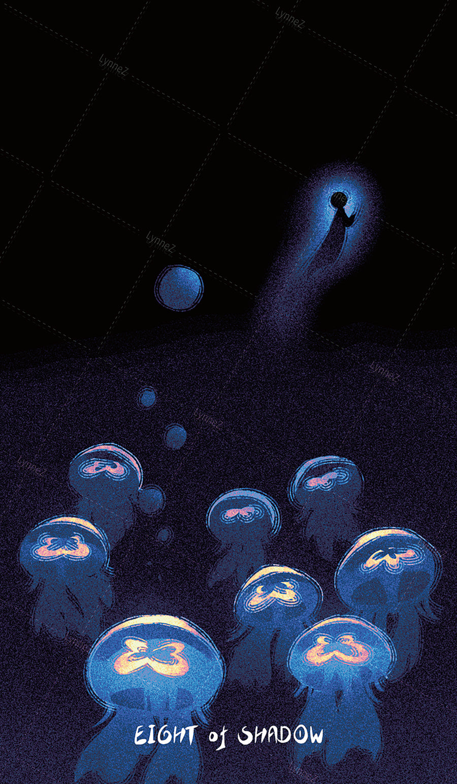 Glimmer Walker Tarot – Eight of Shadow