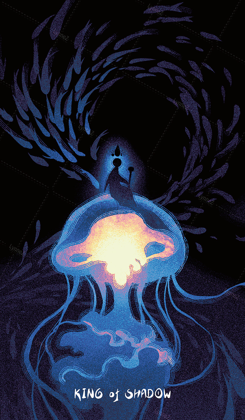 Glimmer Walker Tarot – King of Shadow