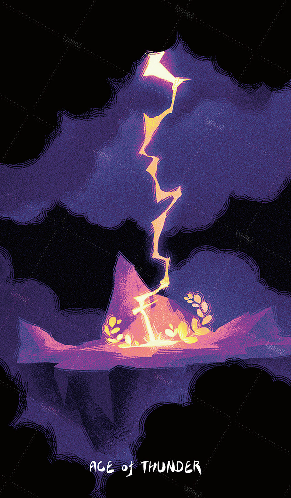 Glimmer Walker Tarot – Ace of Thunder