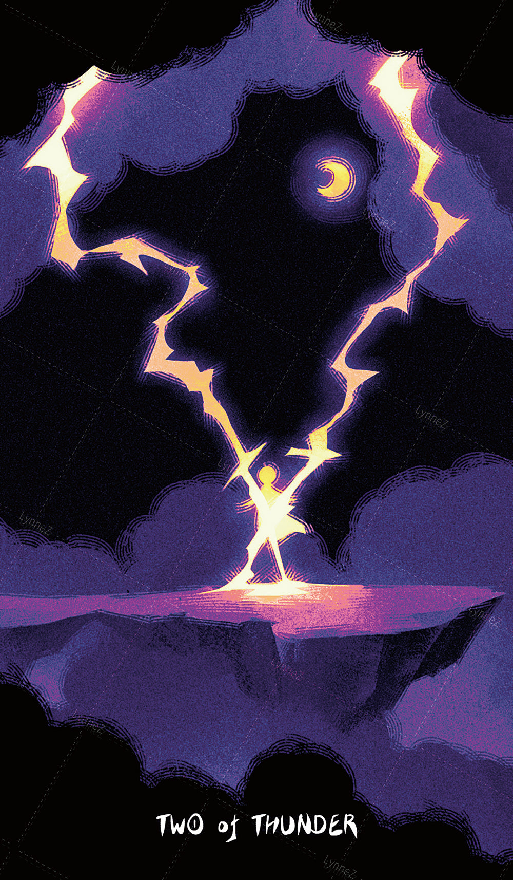 Glimmer Walker Tarot – Two of Thunder