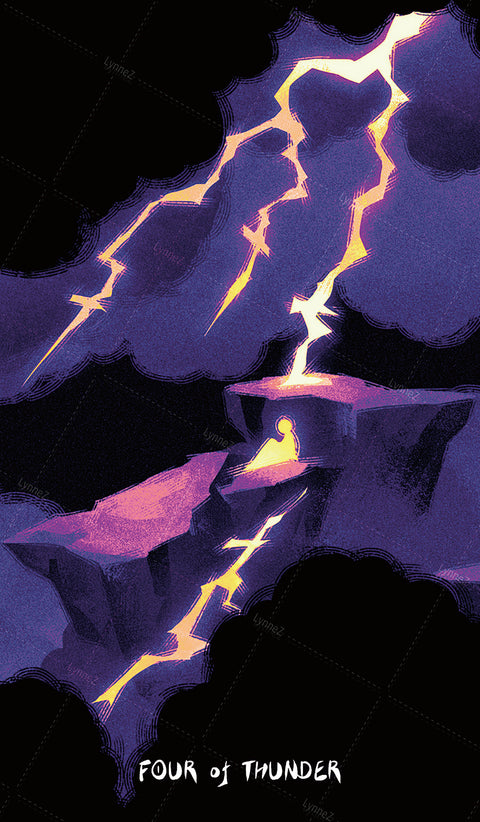 Glimmer Walker Tarot – Four of Thunder