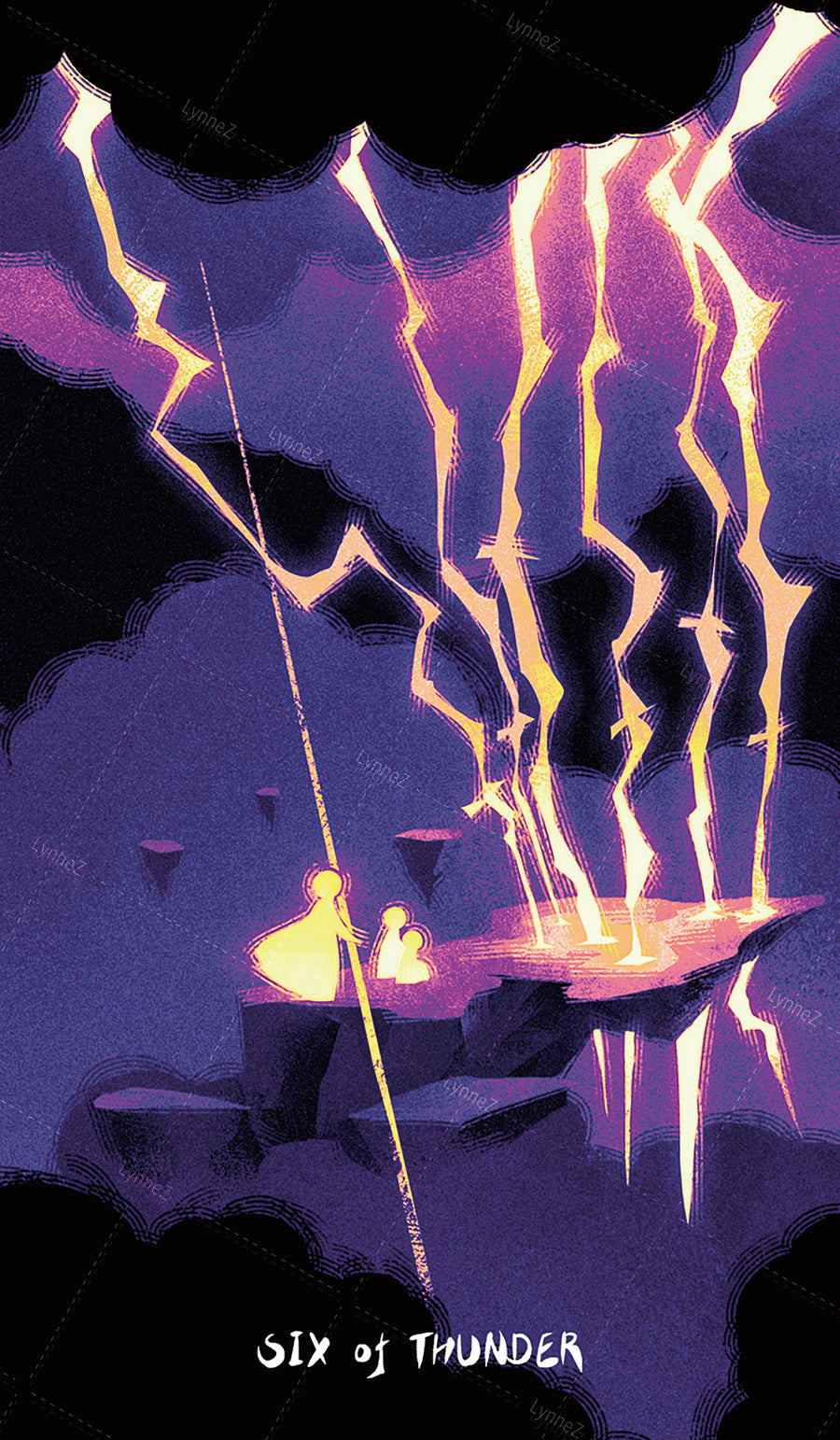 Glimmer Walker Tarot – Six of Thunder