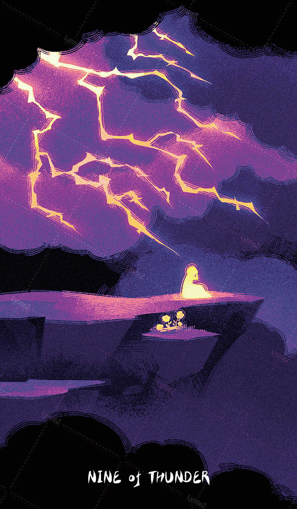 Glimmer Walker Tarot – Nine of Thunder