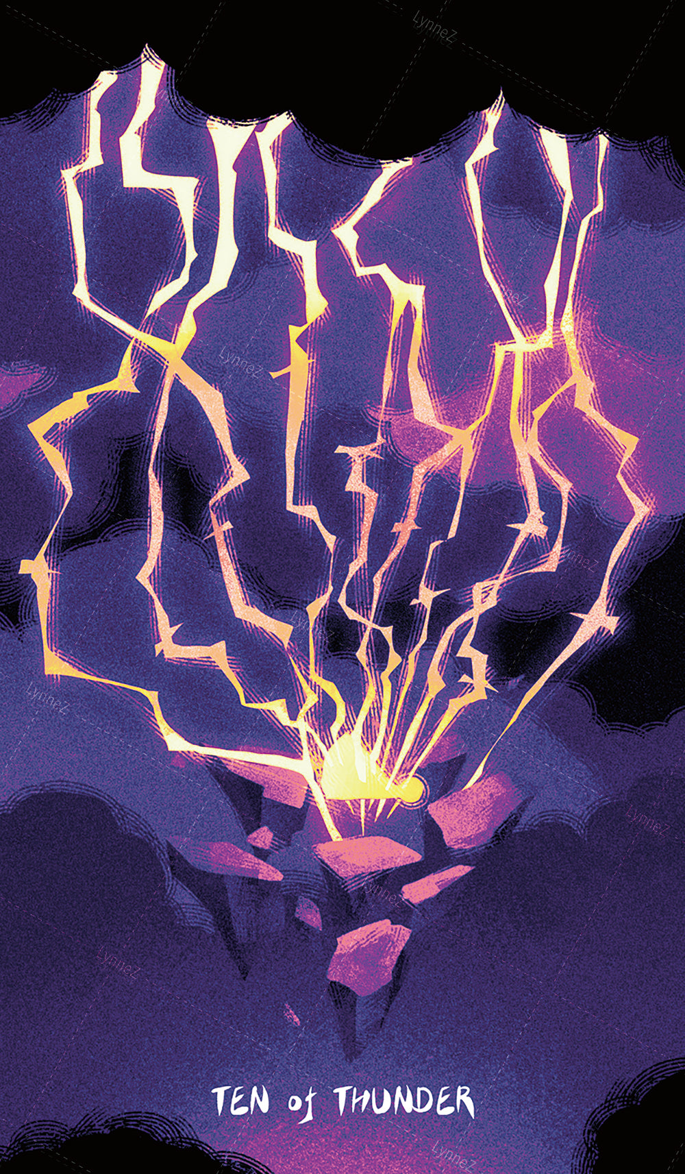 Glimmer Walker Tarot – Ten of Thunder