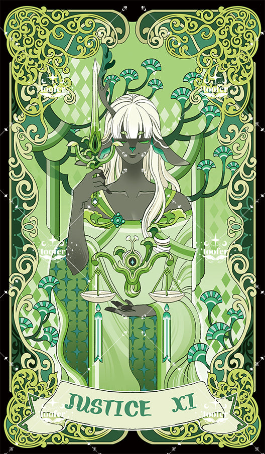 Green Trace Tarot – Justice