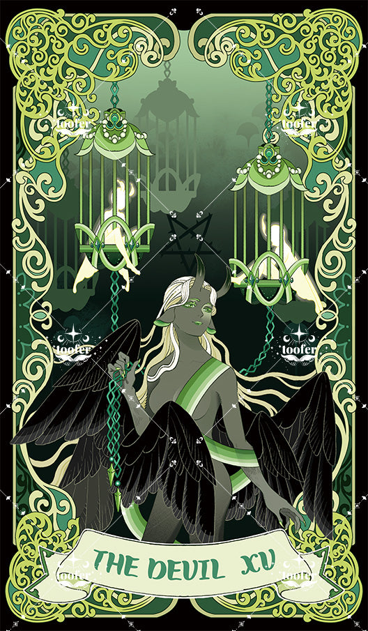 Green Trace Tarot – The Devil