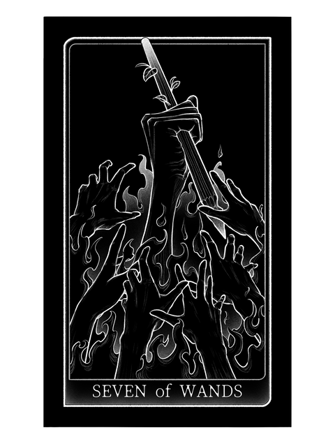 Tarot of Hand – Seven of Wands