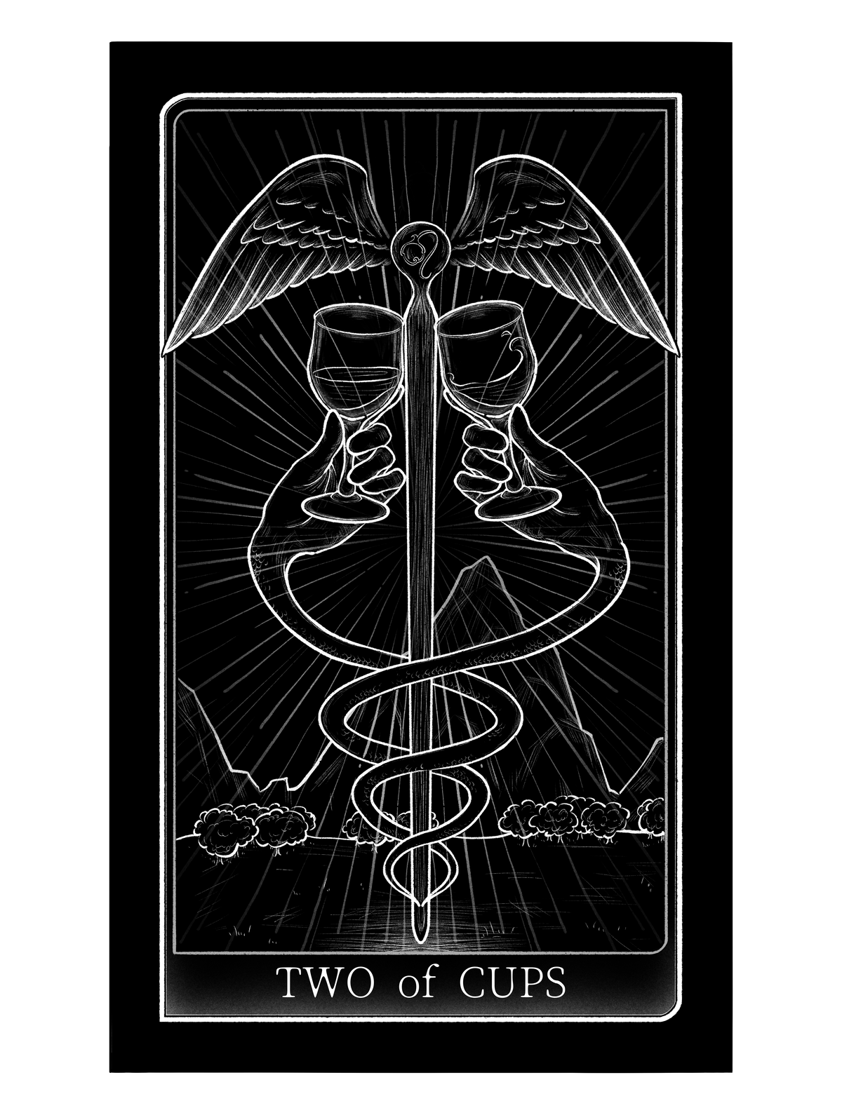 Tarot of Hand – Two of Cups