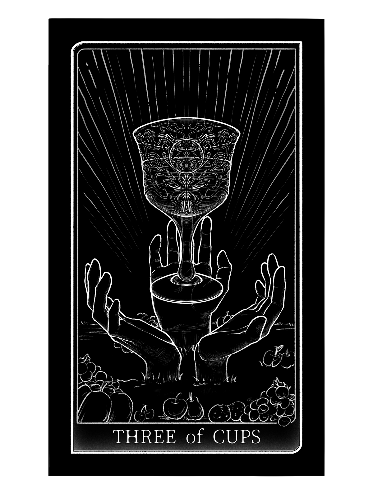 Tarot of Hand – Three of Cups