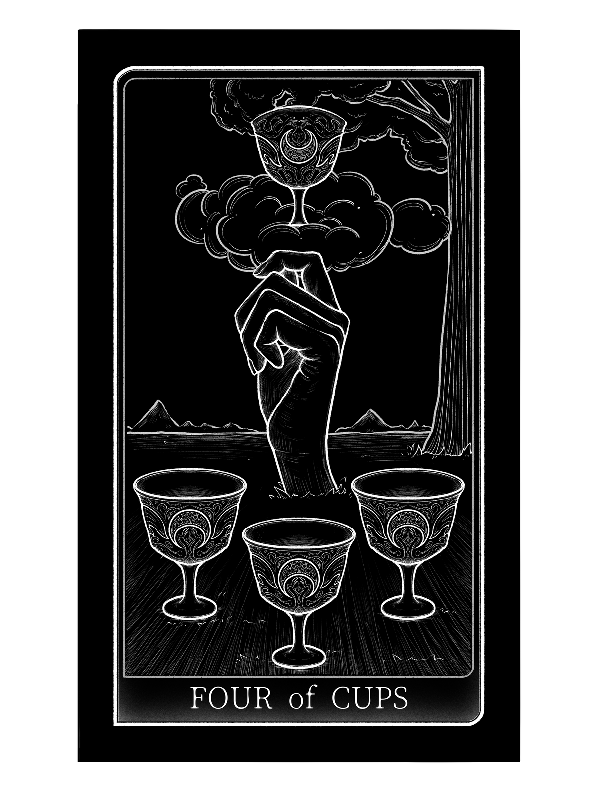 Tarot of Hand – Four of Cups