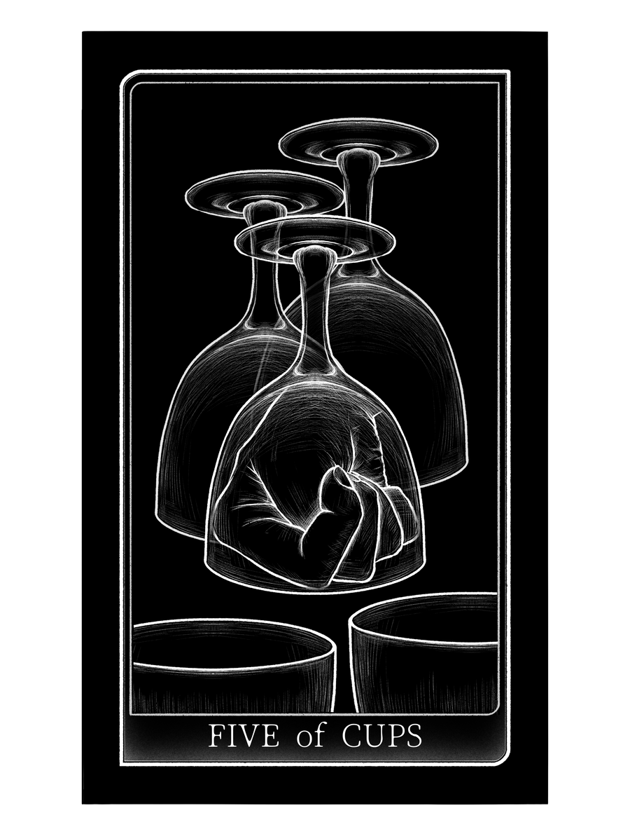 Tarot of Hand – Five of Cups
