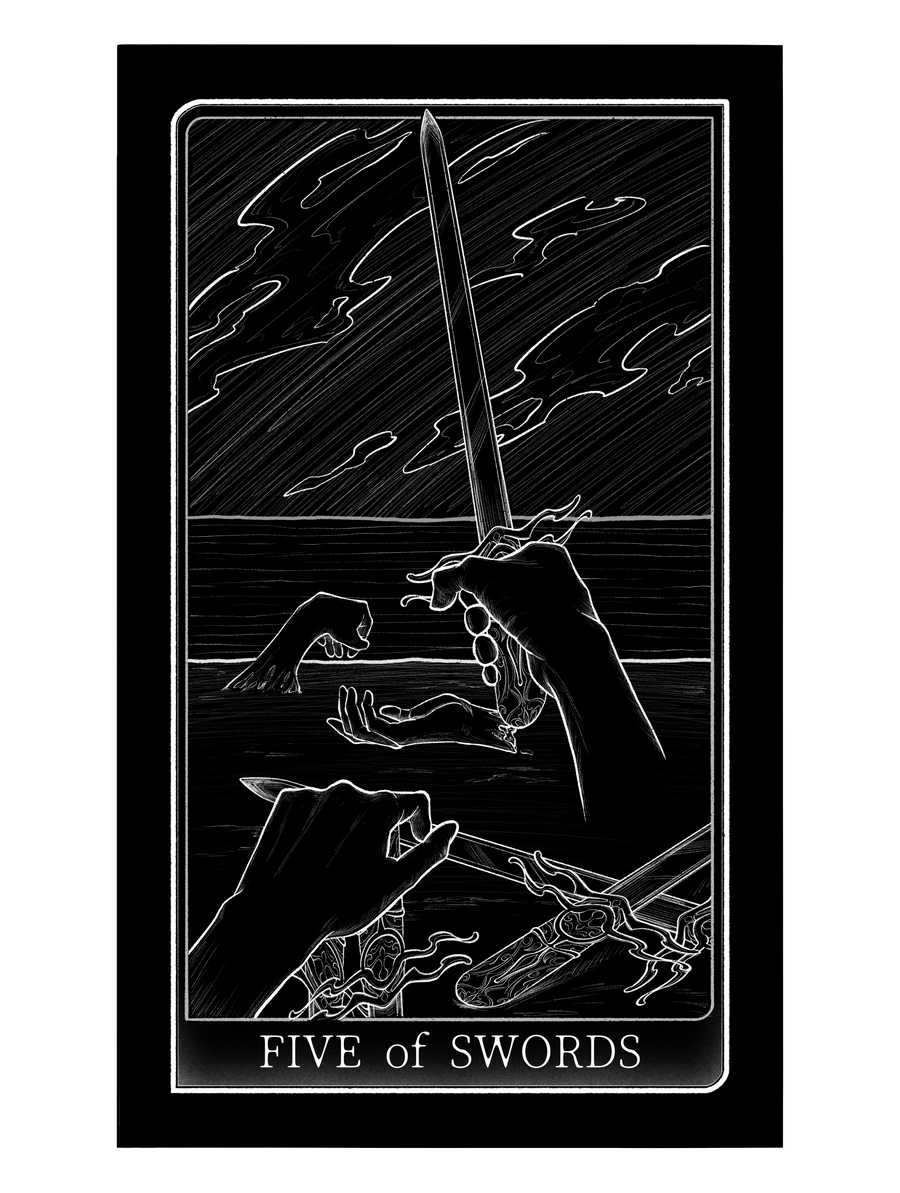 Tarot of Hand – Five of Swords
