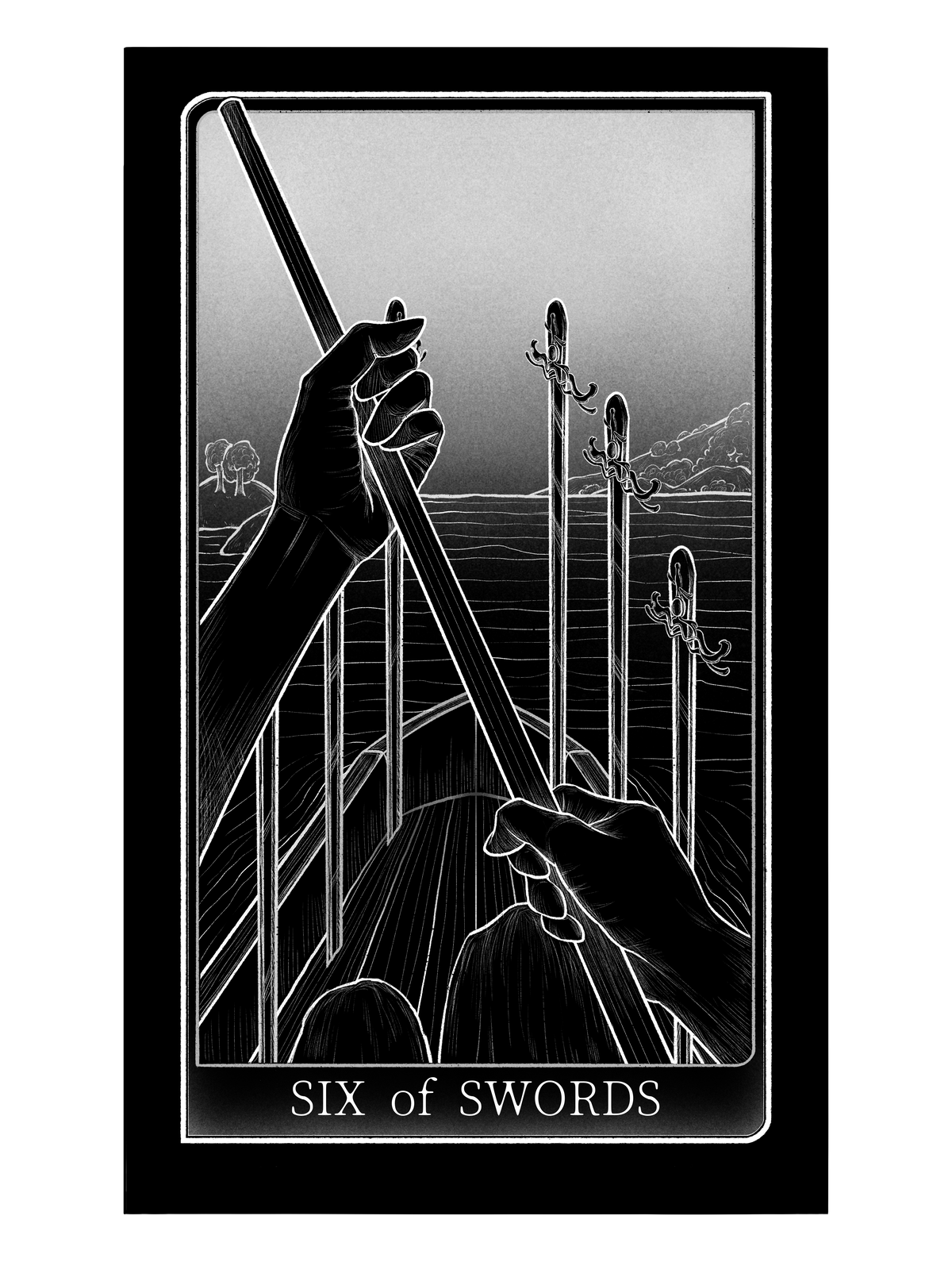 Tarot of Hand – Six of Swords
