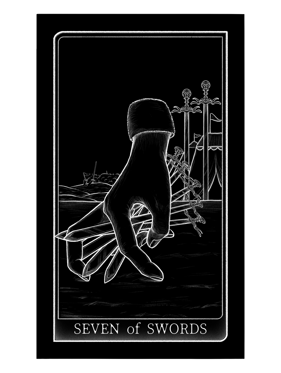 Tarot of Hand – Seven of Swords