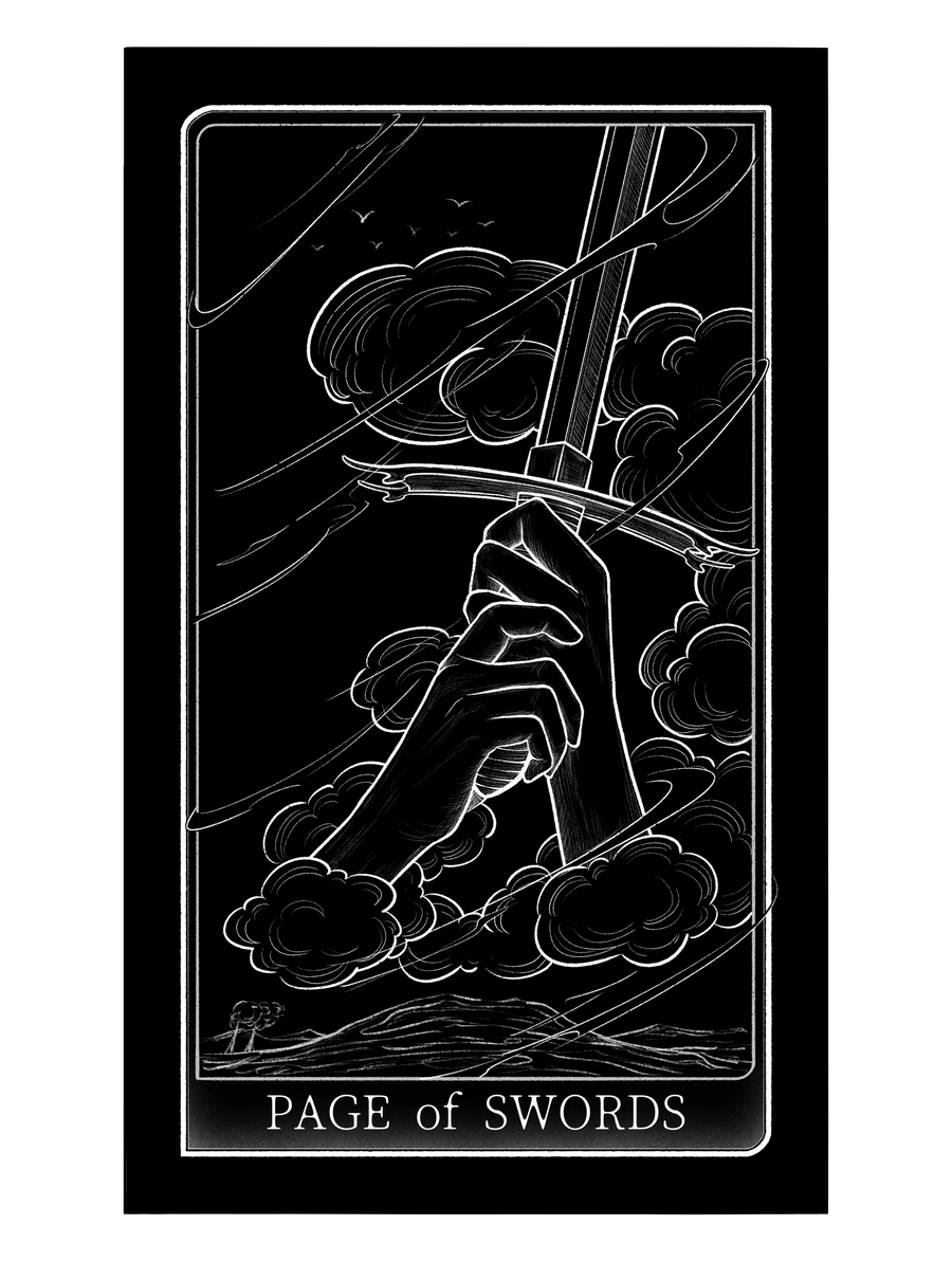 Tarot of Hand – Page of Swords