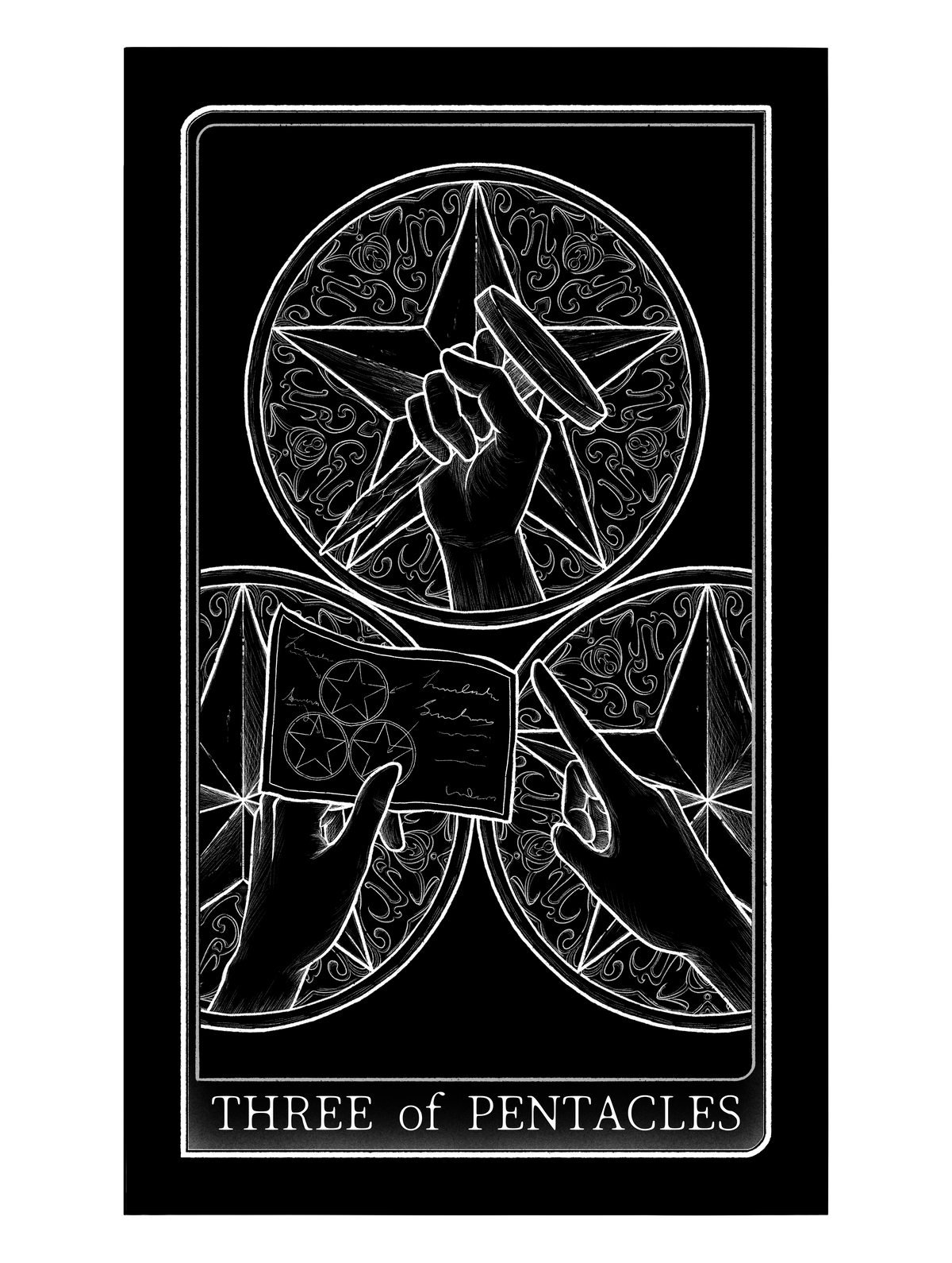 Tarot of Hand – Three of Pentacles