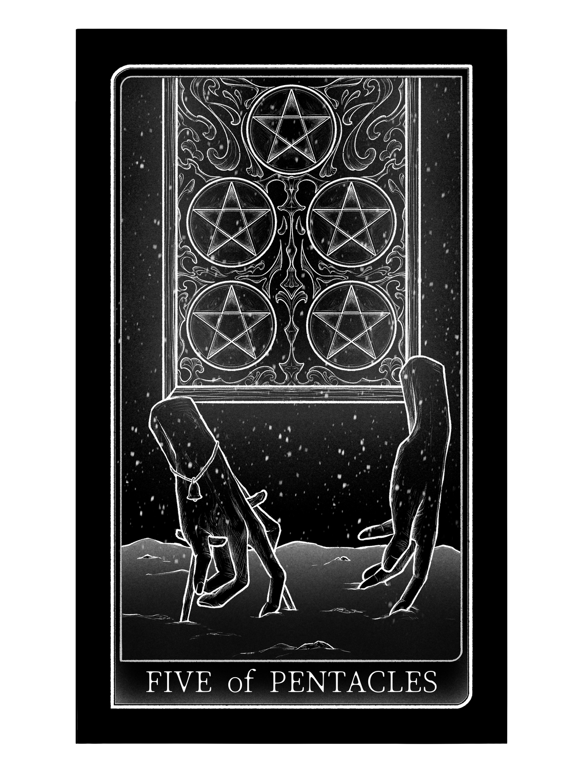 Tarot of Hand – Five of Pentacles