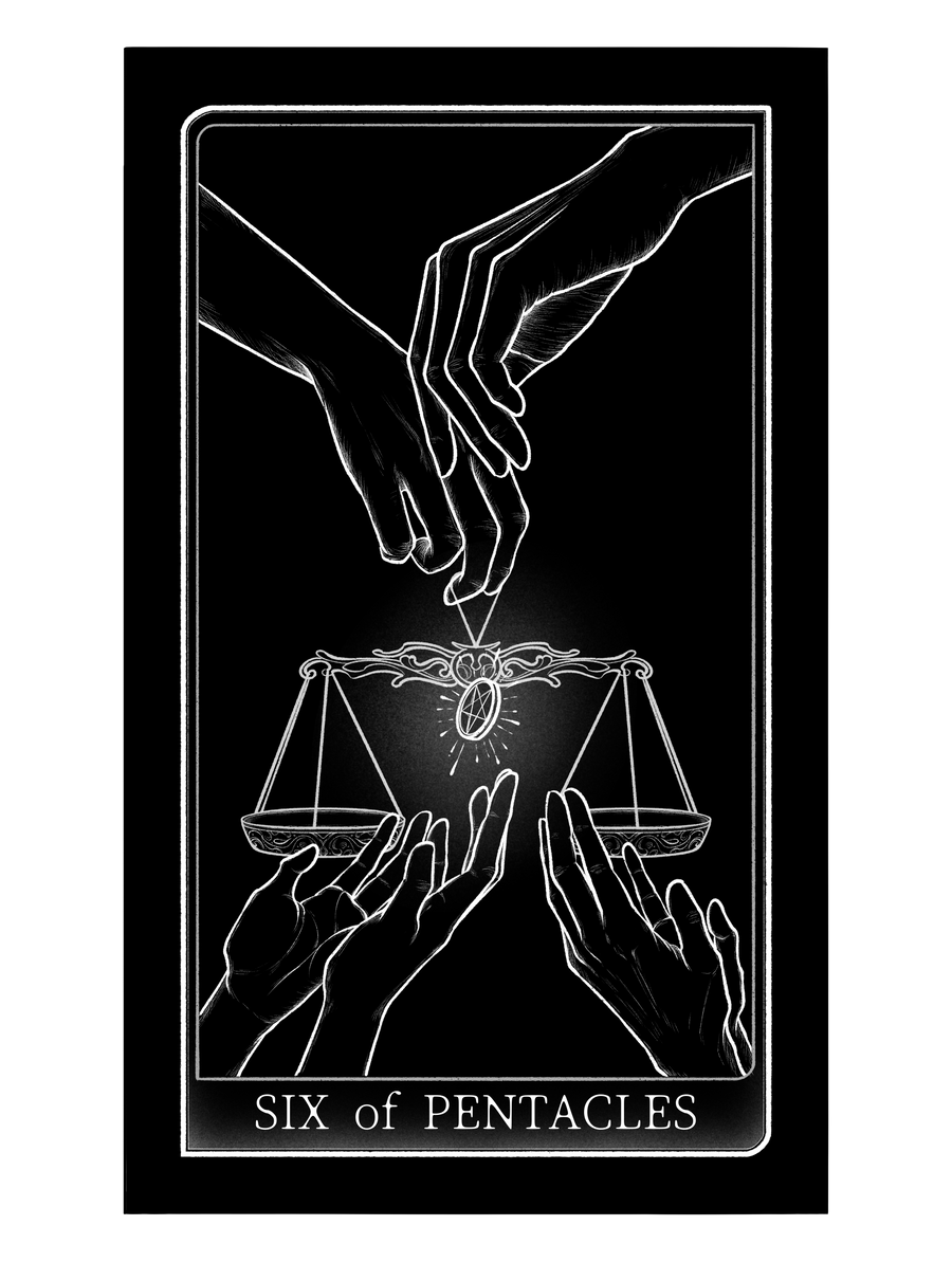 Tarot of Hand – Six of Pentacles