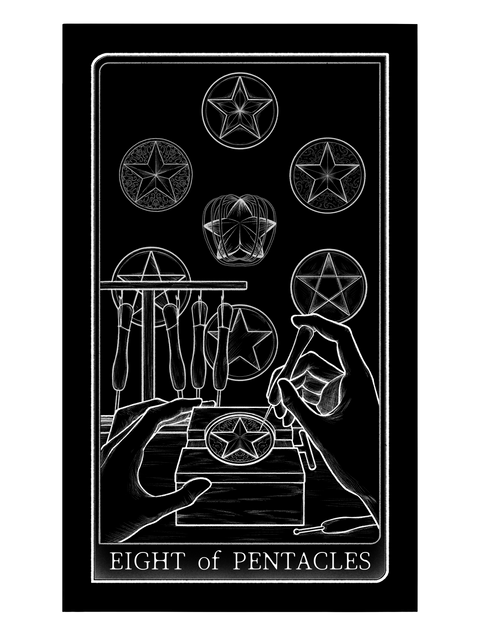 Tarot of Hand – Eight of Pentacles