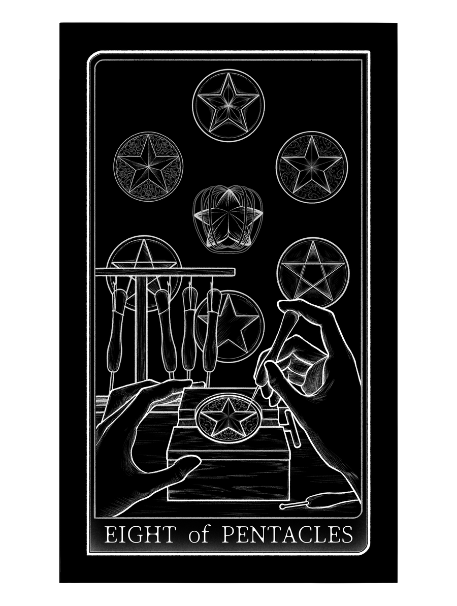 Tarot of Hand – Eight of Pentacles