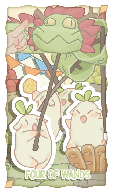 The King's Theater Tarot – Four of Wands