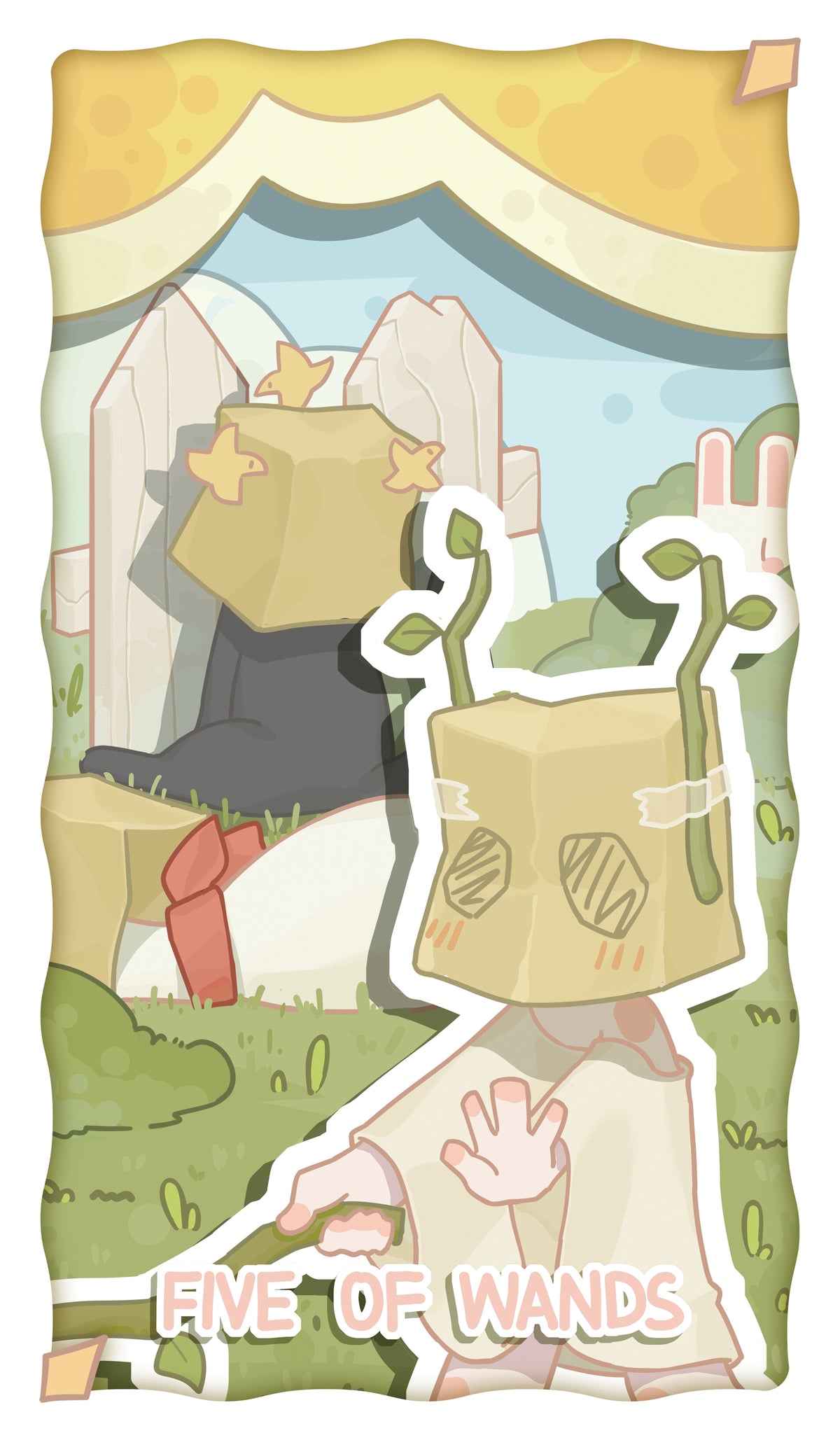 The King's Theater Tarot – Five of Wands