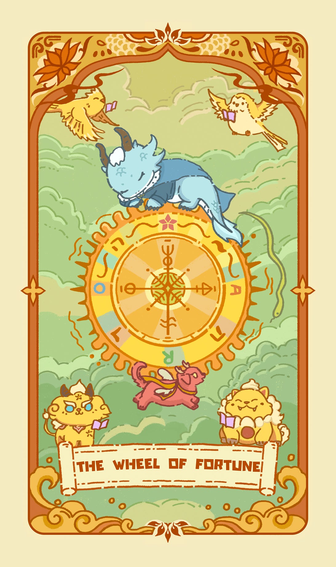 Loong's Dream Tarot – The Wheel of Fortune