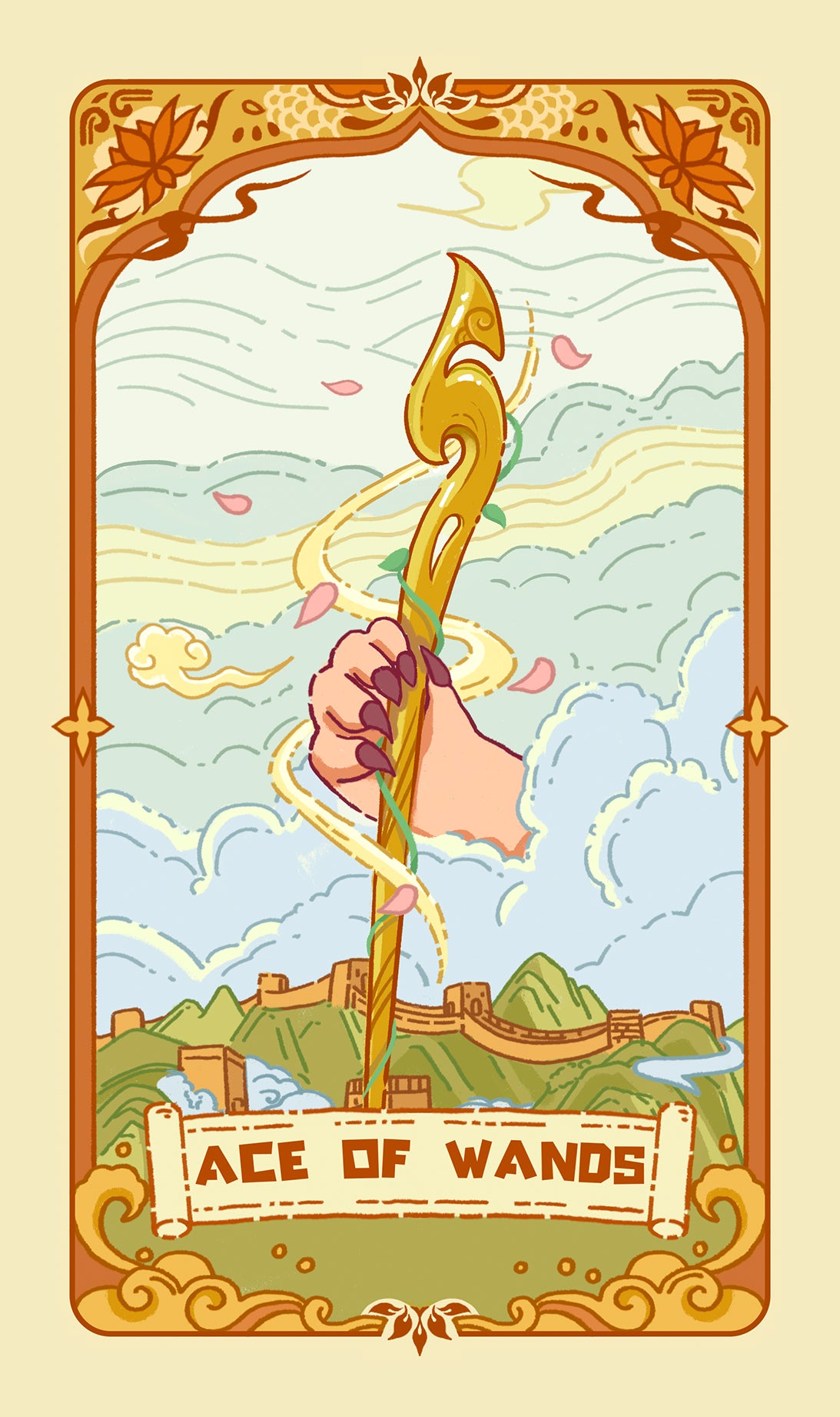 Loong's Dream Tarot – Ace of Wands