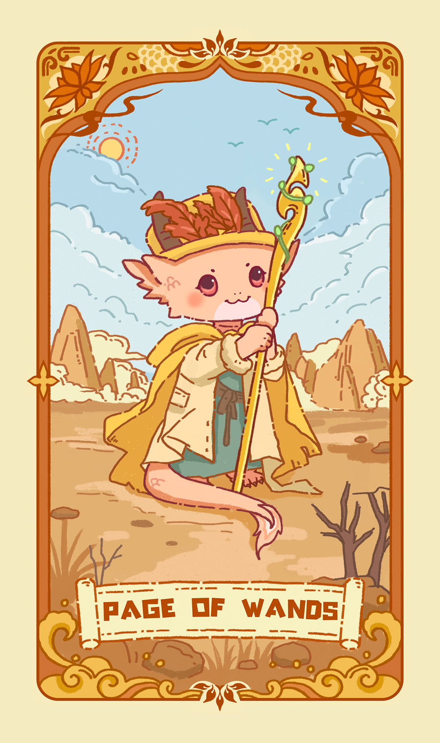 Loong's Dream Tarot – Page of Wands