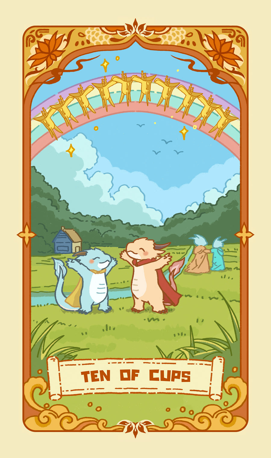 Loong's Dream Tarot – Ten of Cups