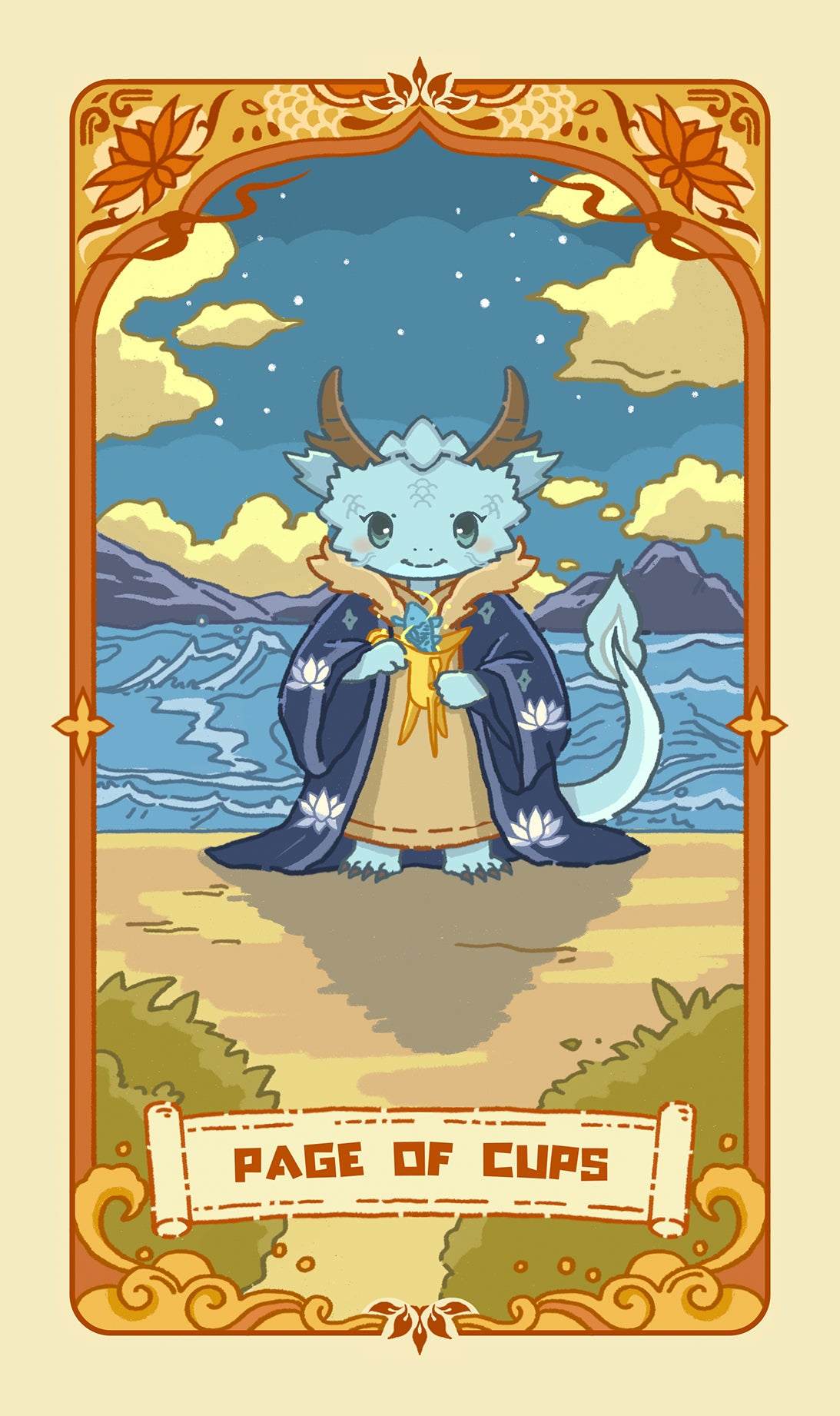 Loong's Dream Tarot – Page of Cups