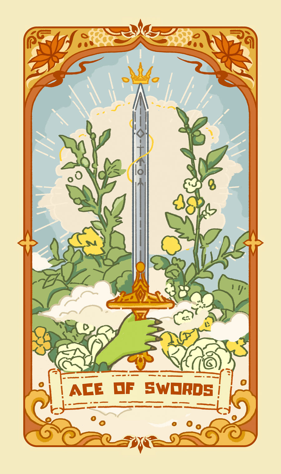 Loong's Dream Tarot – Ace of Swords