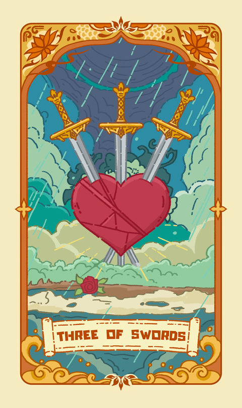 Loong's Dream Tarot – Three of Swords