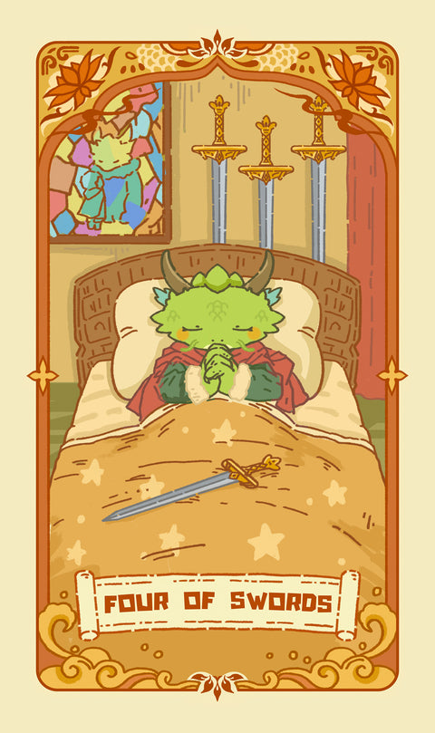 Loong's Dream Tarot – Four of Swords