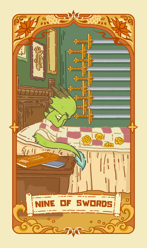 Loong's Dream Tarot – Nine of Swords