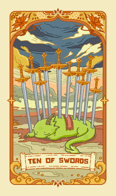 Loong's Dream Tarot – Ten of Swords
