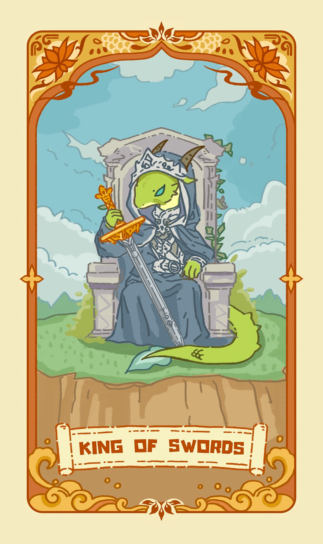 Loong's Dream Tarot – King of Swords
