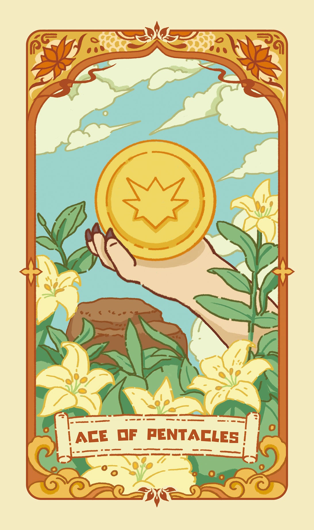 Loong's Dream Tarot – Ace of Pentacles