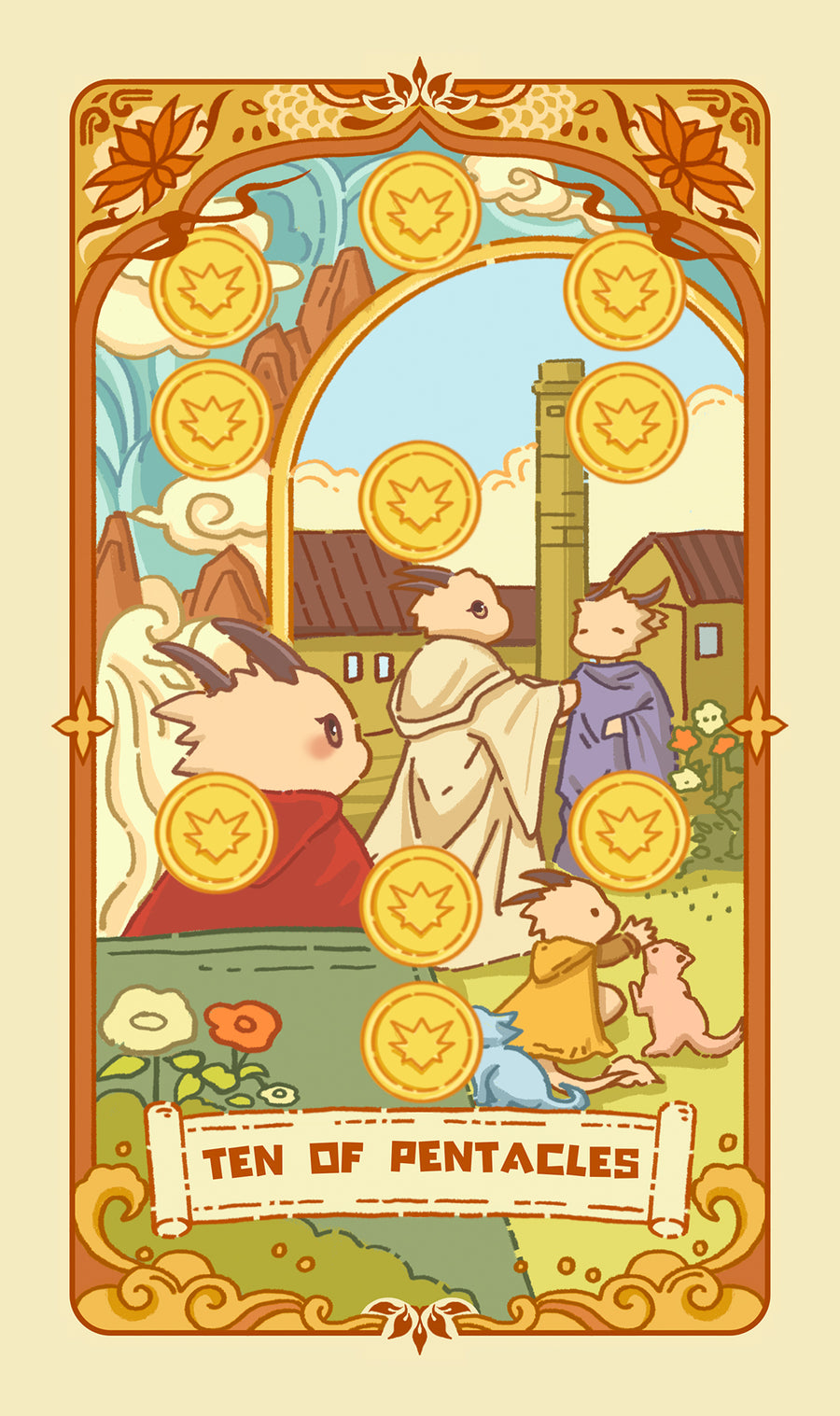 Loong's Dream Tarot – Ten of Pentacles