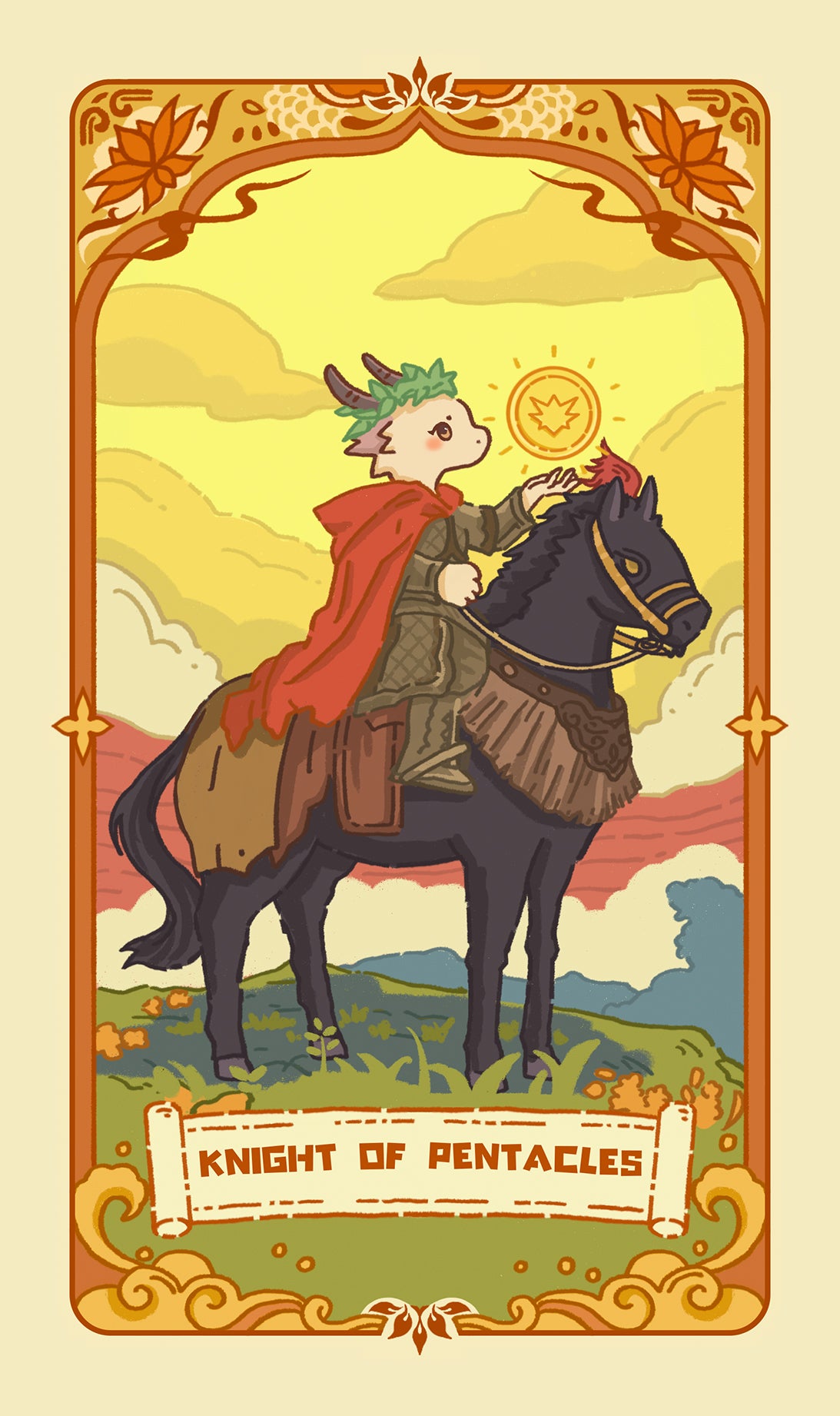 Loong's Dream Tarot – Knight of Pentacles