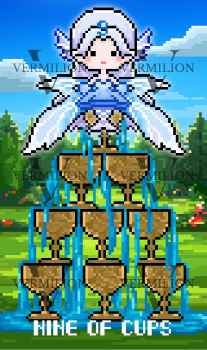 Lost Fairy Tarot – Nine of Cups
