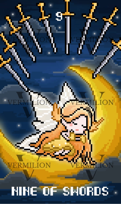 Lost Fairy Tarot – Nine of Swords