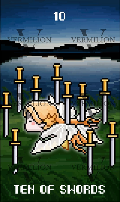 Lost Fairy Tarot – Ten of Swords