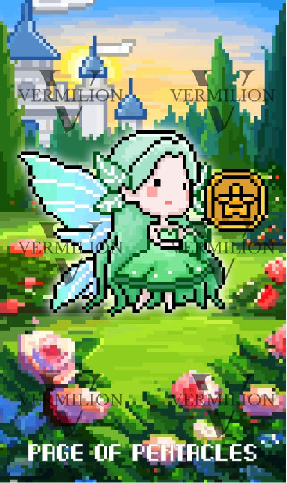 Lost Fairy Tarot – Page of Pentacles