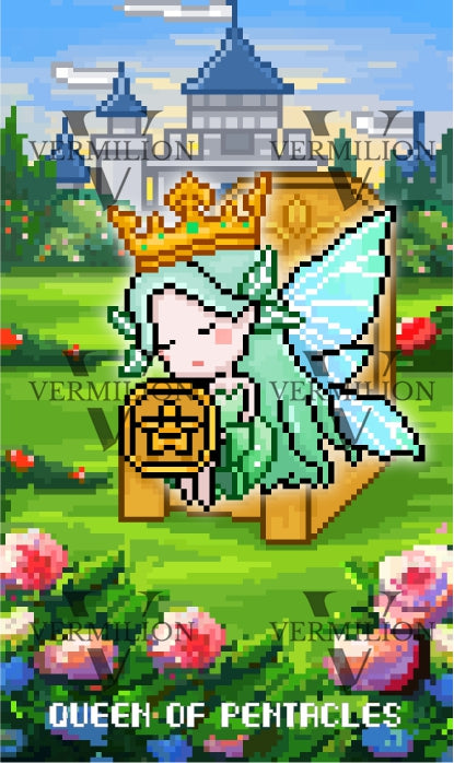Lost Fairy Tarot – Queen of Pentacles
