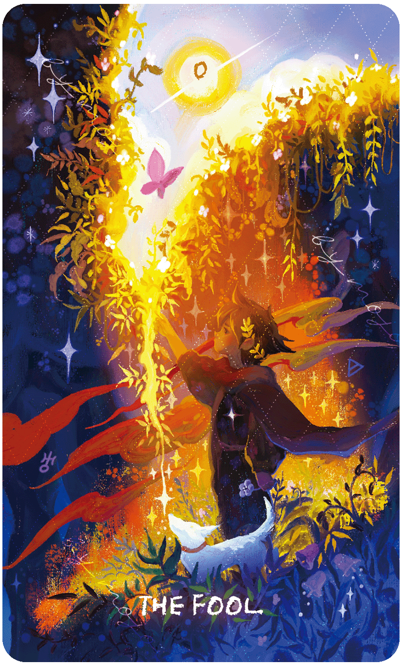 Lux & 78 Nocturnal Veils Tarot – The Fool