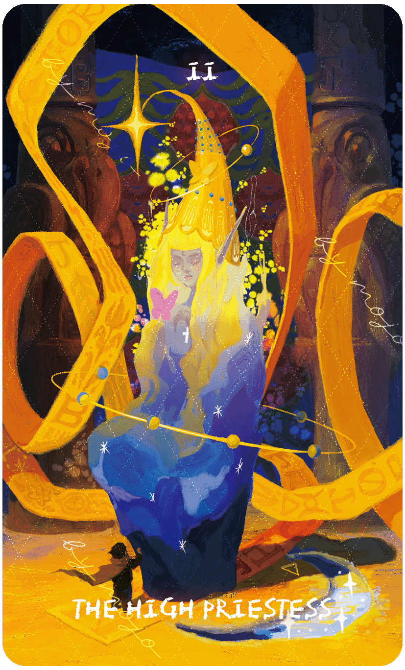 Lux & 78 Nocturnal Veils Tarot – The High Priestess